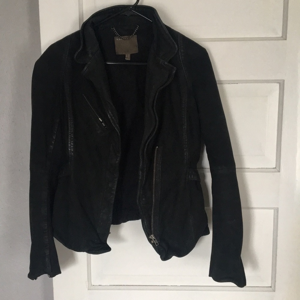 Muubbaa Suede Leather Jacket